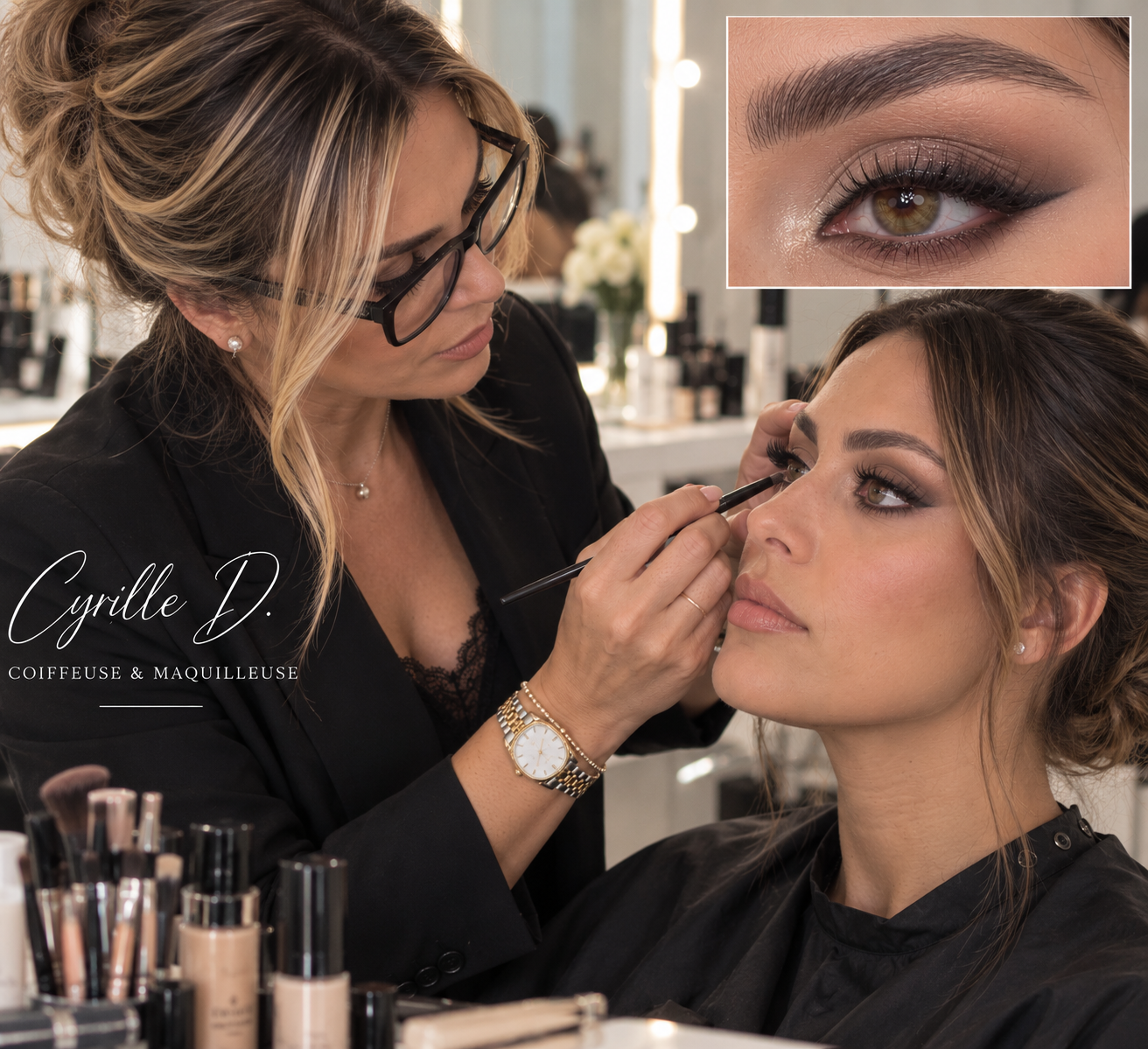 Cyrille D. & Eva-Hiné Coiffeuse et maquilleuse Bordeaux